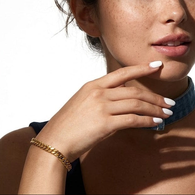The Heritage 18K Gold Plated Cuban Chain Bracelet