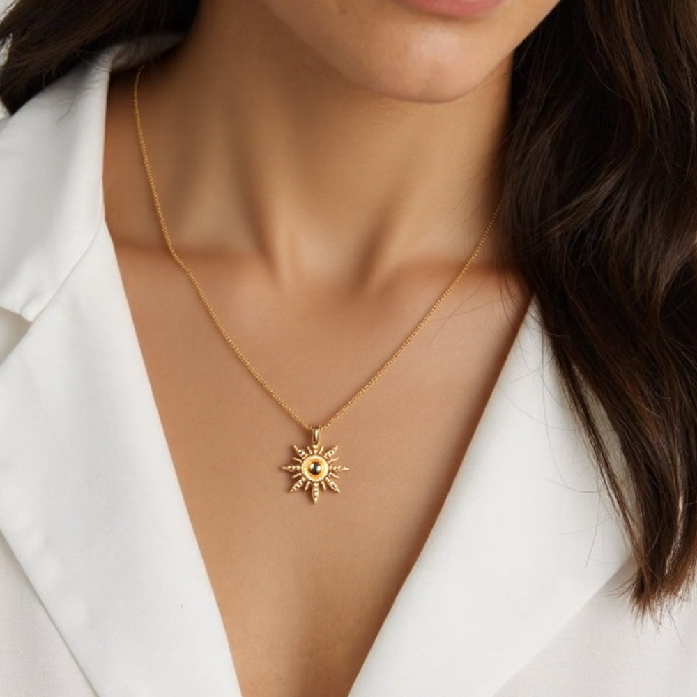 Soleil Sunlight Pendant Necklace - 18K Gold Plated