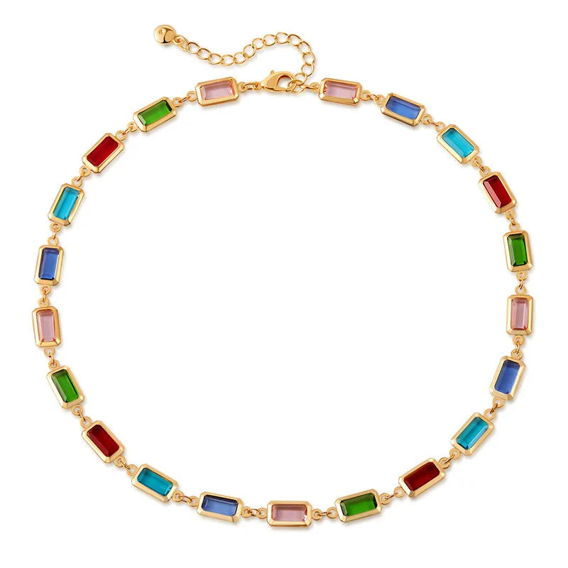 The Linear Balance Dual-Texture Collier