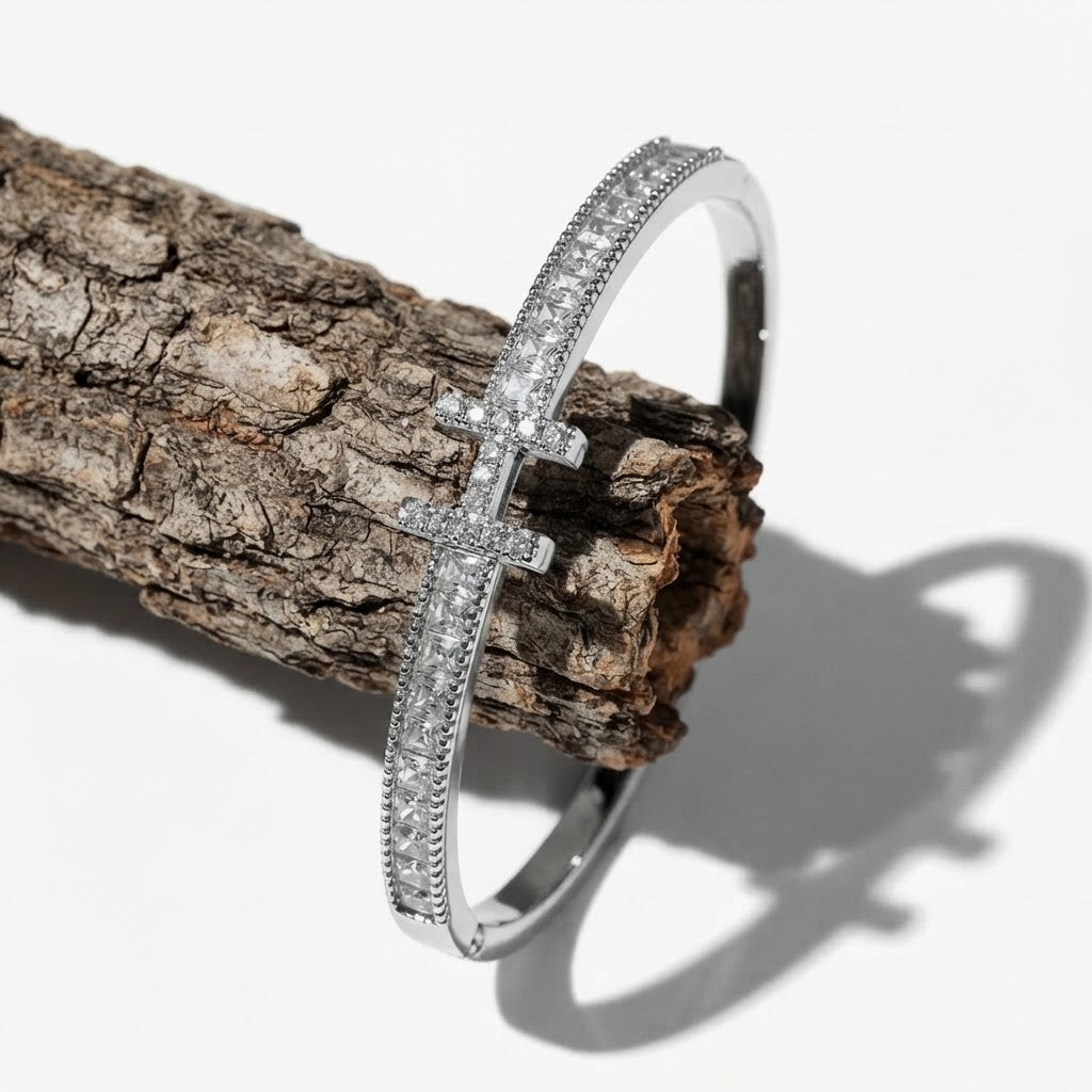 The Monogram H 18K Gold Plated Tennis Bangle