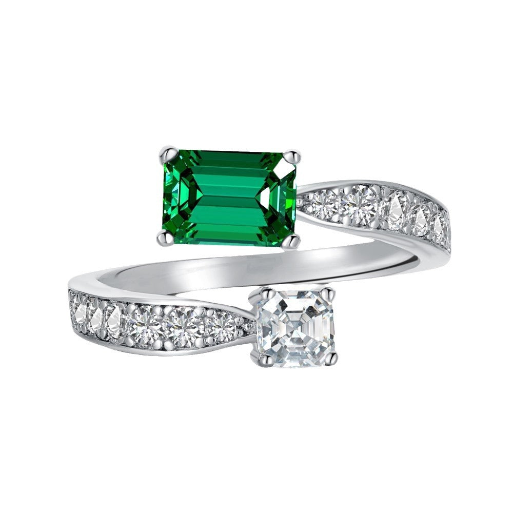 Majestic Green Gemstone Statement Ring