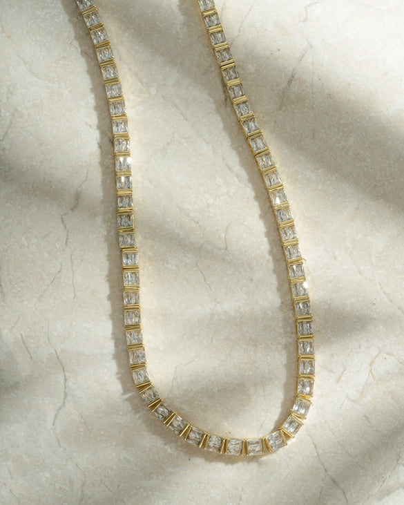 Baguette Tennis Necklace