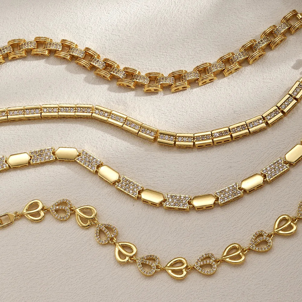 The Venetian Pave Geometric Statement Bracelet