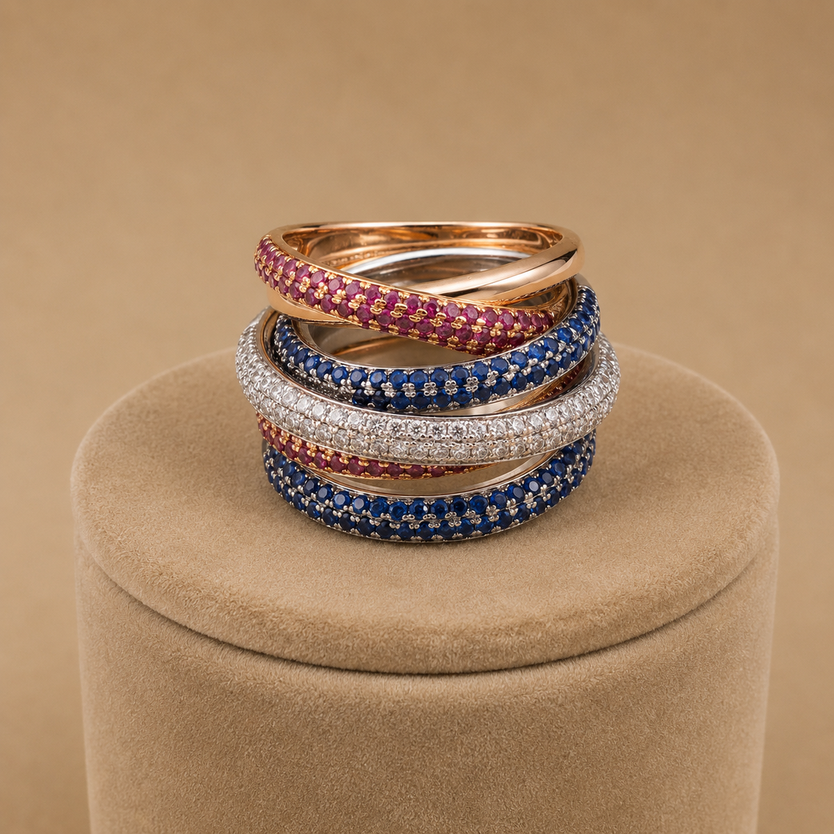 The Empress Multi-Layer Intertwined Dome Ring