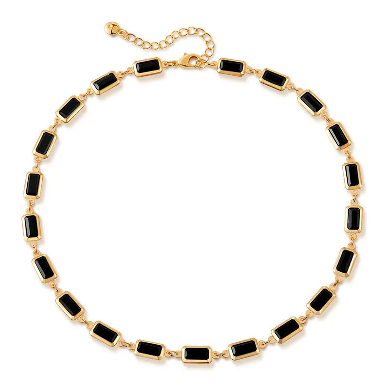 The Linear Balance Dual-Texture Collier