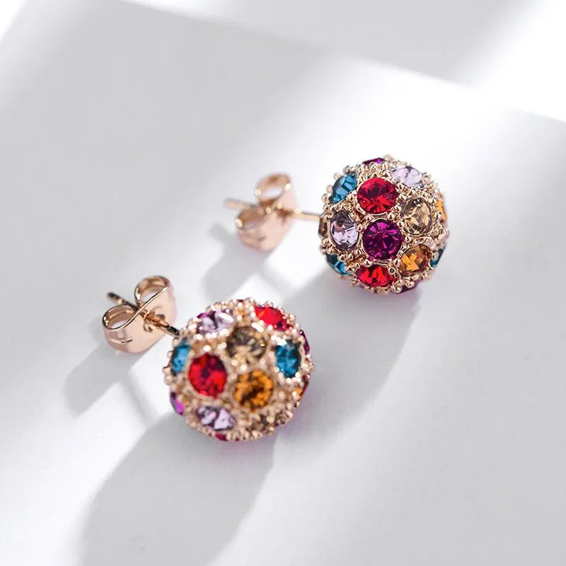 The Nova Glitter Ball Statement Earrings