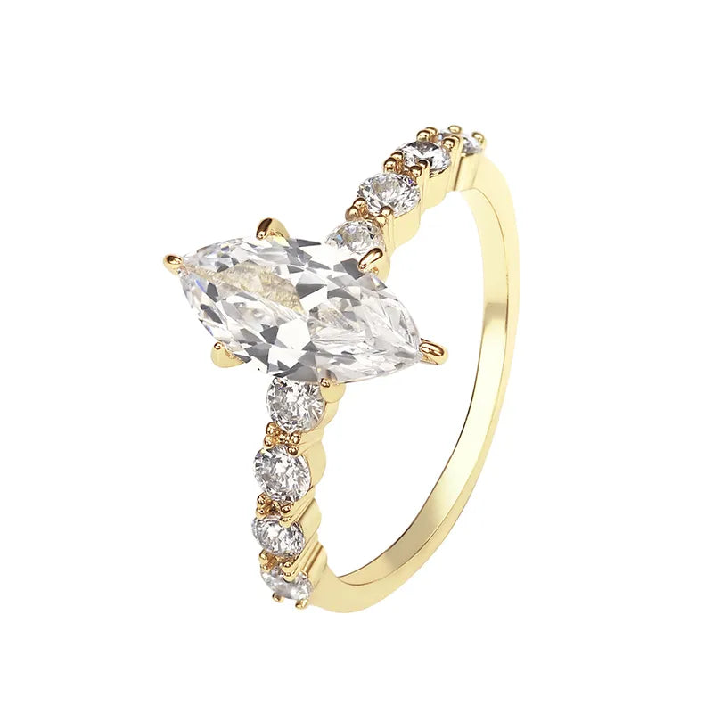 The Charlotte Marquise Pink Zircon Ring
