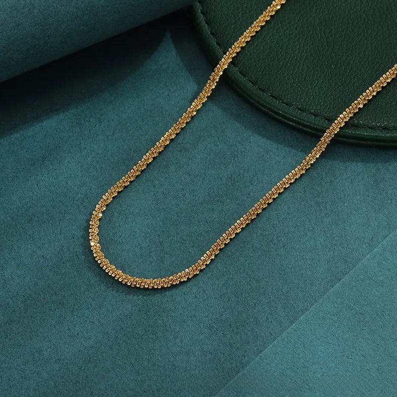 The Stella Textured Starry Rope Chain Choker