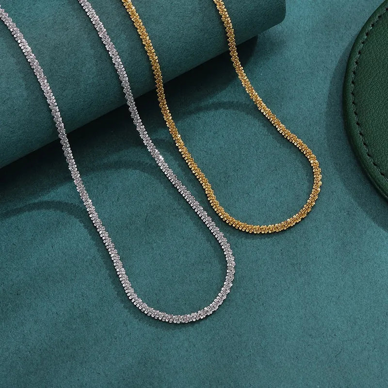The Stella Textured Starry Rope Chain Choker