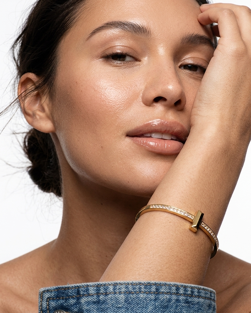 The Avenue Hexagon Statement Bangle