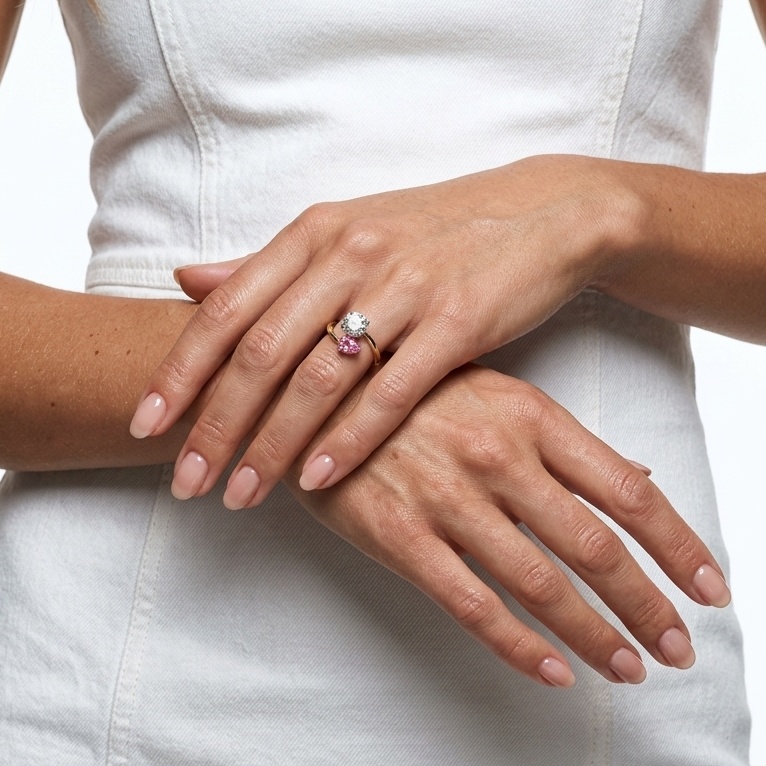 The Stella Marquise Open Leaf Statement Ring