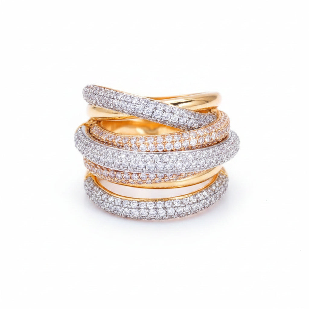 The Empress Multi-Layer Intertwined Dome Ring