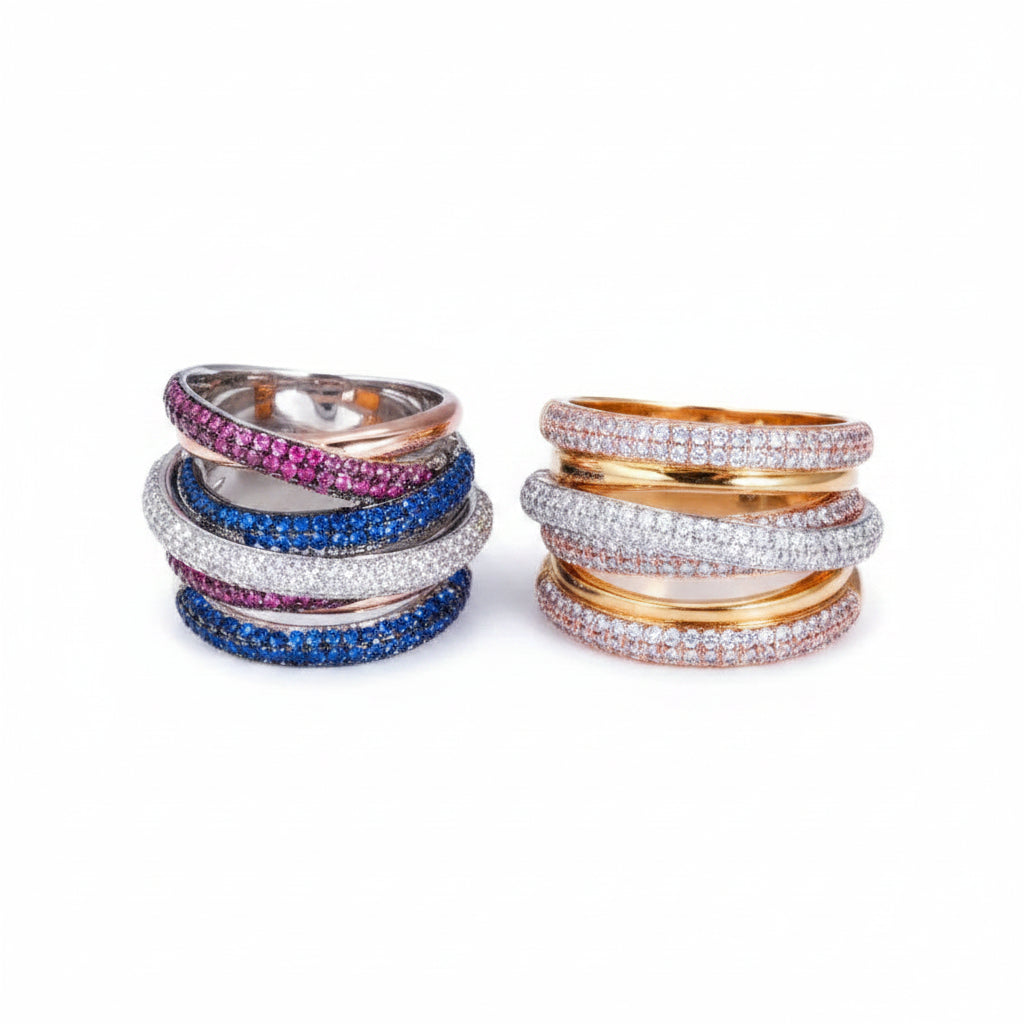 The Empress Multi-Layer Intertwined Dome Ring