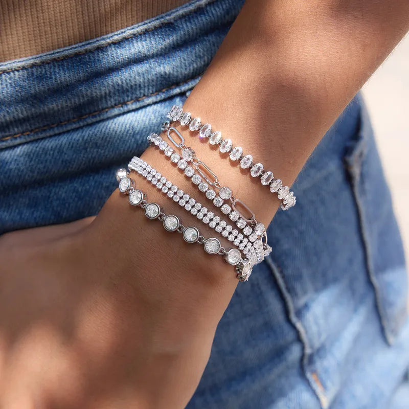 The Eternity Life-Proof PVD Coated Geometric Tennis Chain