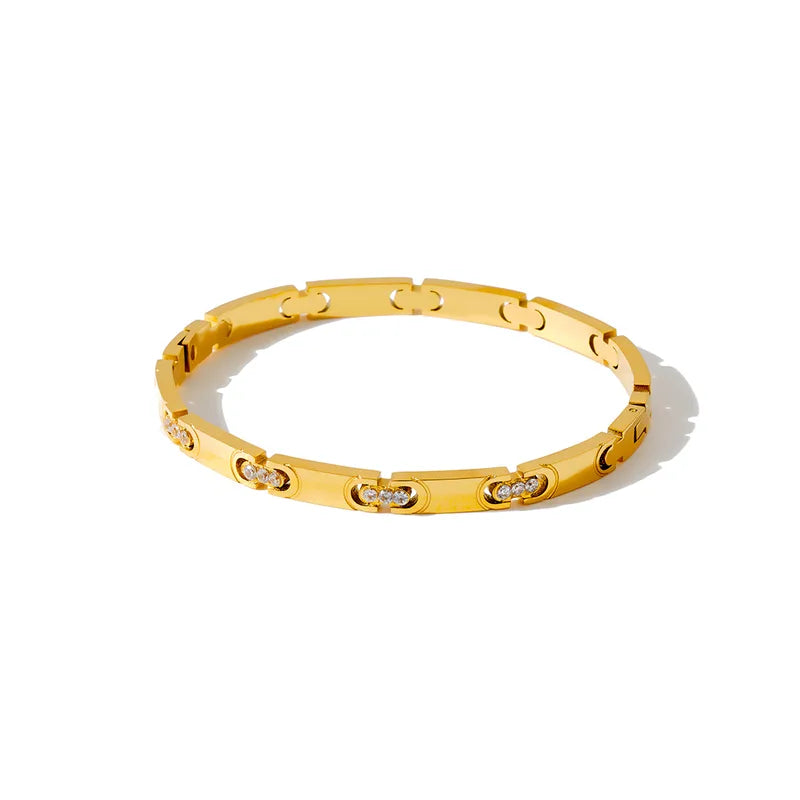 The Heritage Geometric Link Statement Bangle