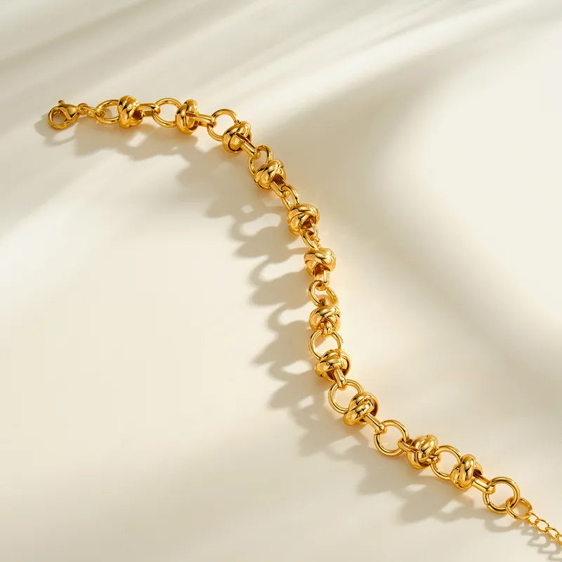 The Elena Interlinked Geometric Knot Bracelet