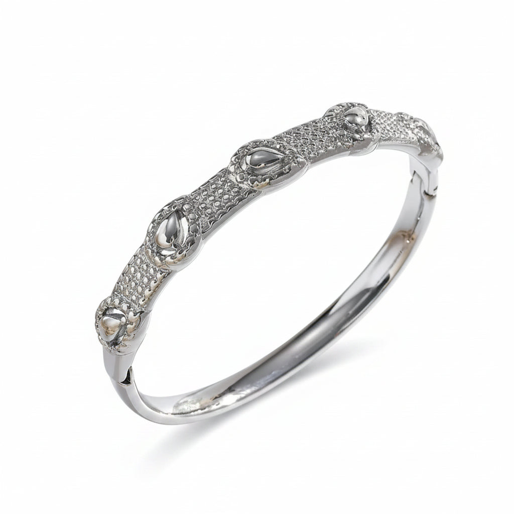 The Athena Column & Droplet Bangle | 18K Gold PVD