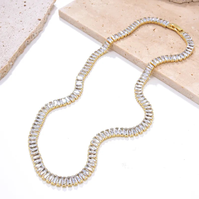 The Celine Geometric Ice Collar Necklace