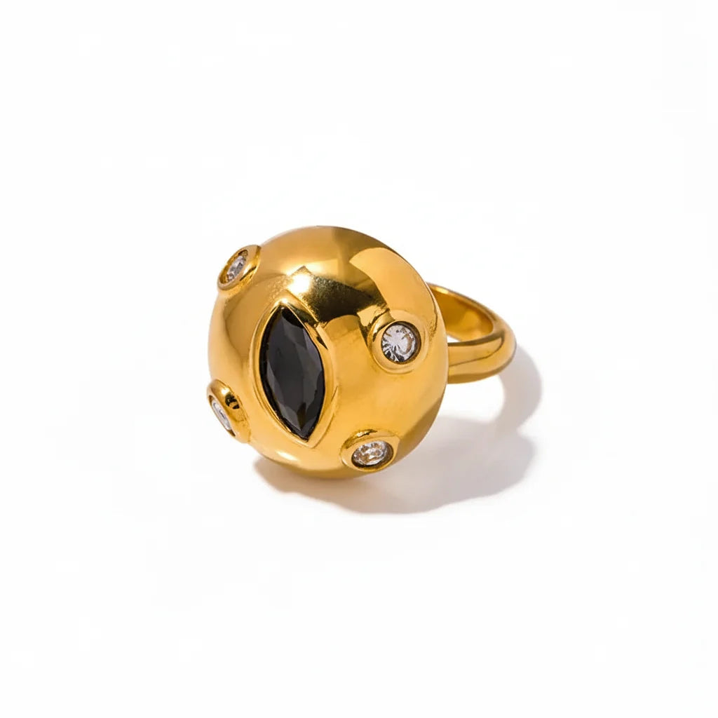 316L Stainless Steel Bold Celestial Cocktail Ring