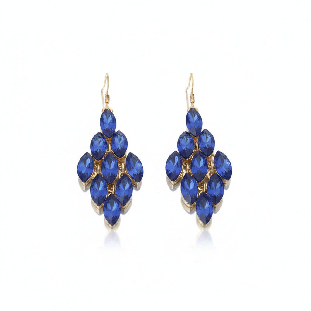 The Genevieve Cascading Crystal Chandelier Earrings