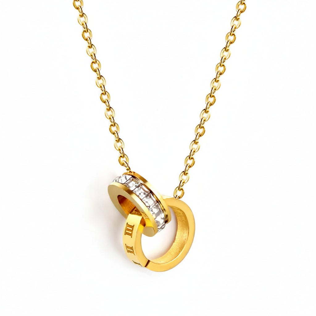 The Soleil Geometric Sunburst Statement Necklace