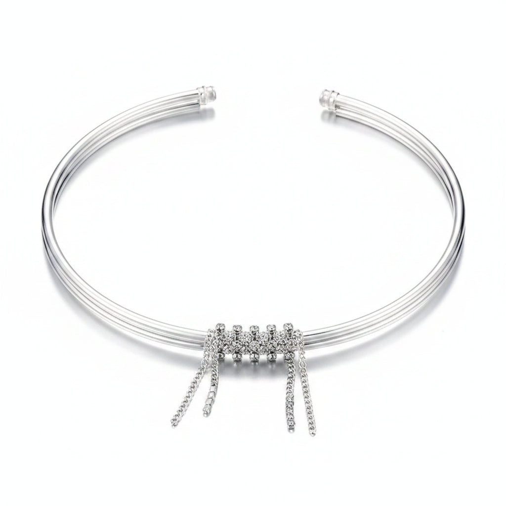 The Vienna Rigid Open-Collar Statement Necklace