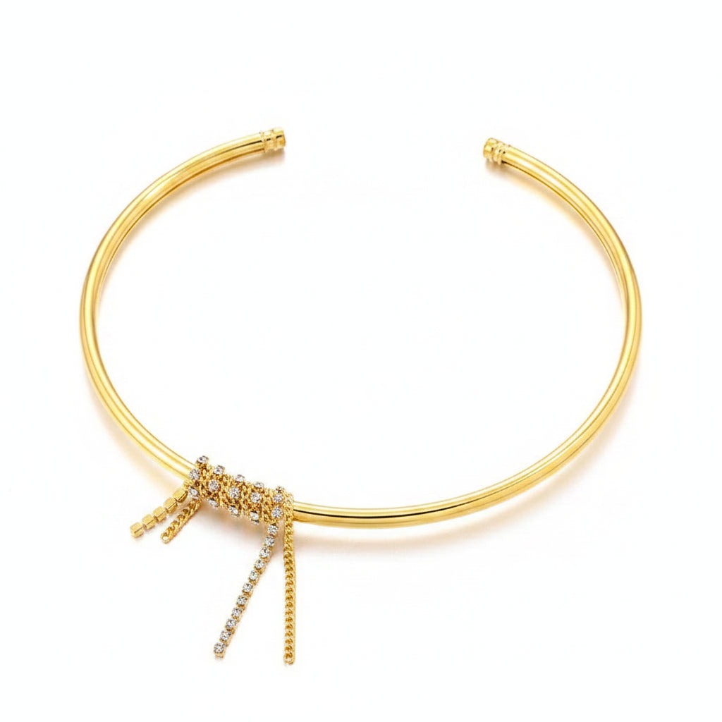 The Vienna Rigid Open-Collar Statement Necklace
