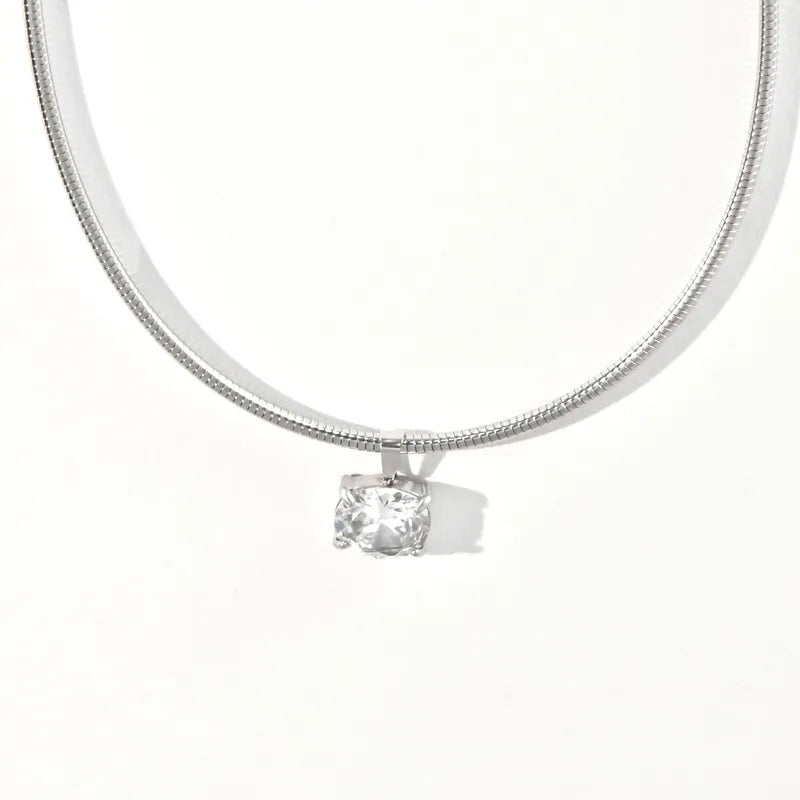 Tarnish-Free Stainless Steel Sleek Liquid Collar Choker