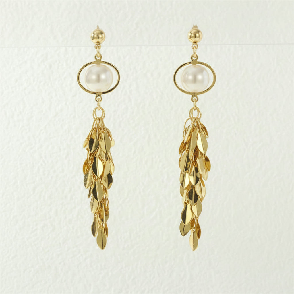 The Talia Slimming Metal Fringe Earrings