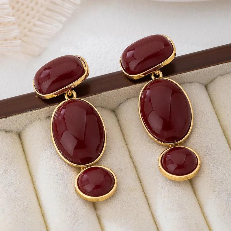 The Maeve Fluid Liquid Gold Statement Earrings