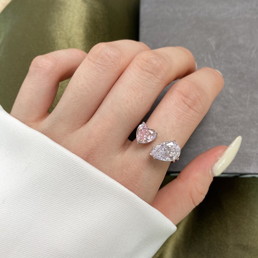 The Promise Bow-Knot & Teardrop Sterling Silver Ring