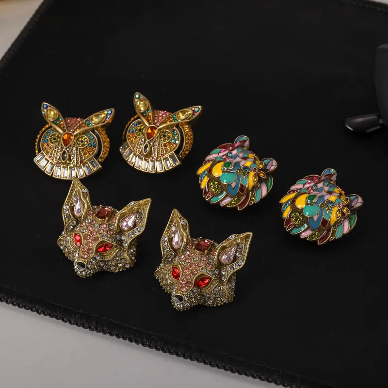 The Cleo Maximalist Antique Gold Statement Earrings