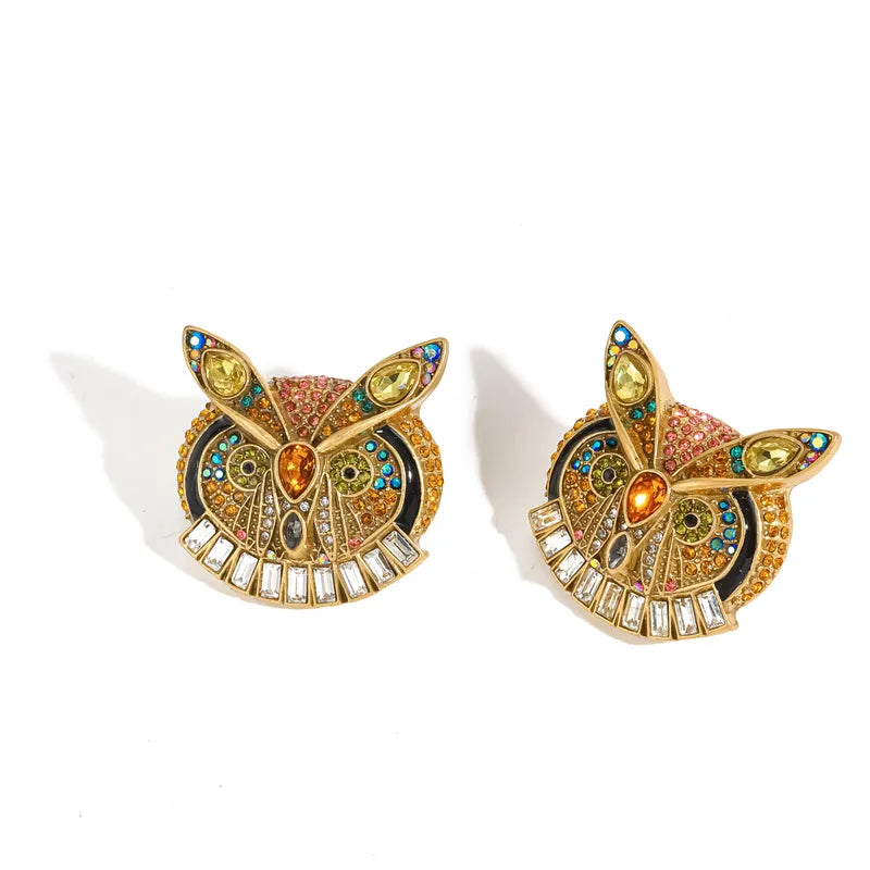 The Cleo Maximalist Antique Gold Statement Earrings