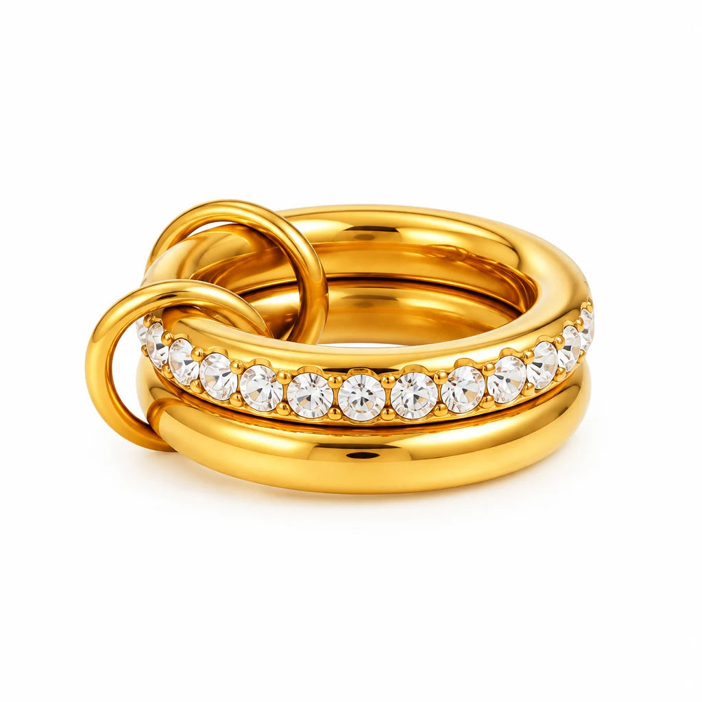 The Soleia Ribbed Statement Ring