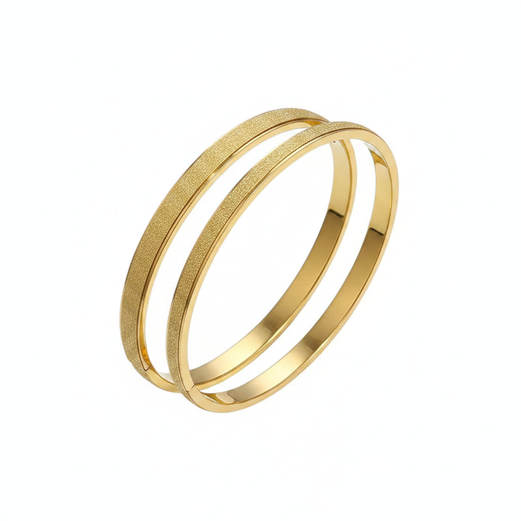 The Classic 18K Gold PVD Shimmer 4mm/6mm Bangle