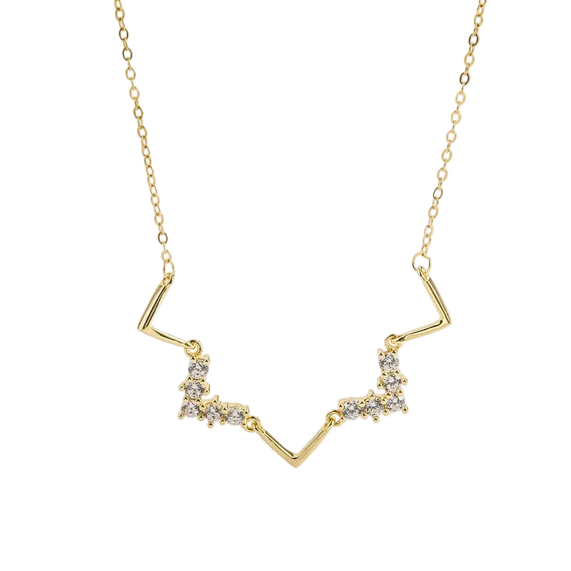 The Zenith Angular Zigzag 18K Gold Plated Choker