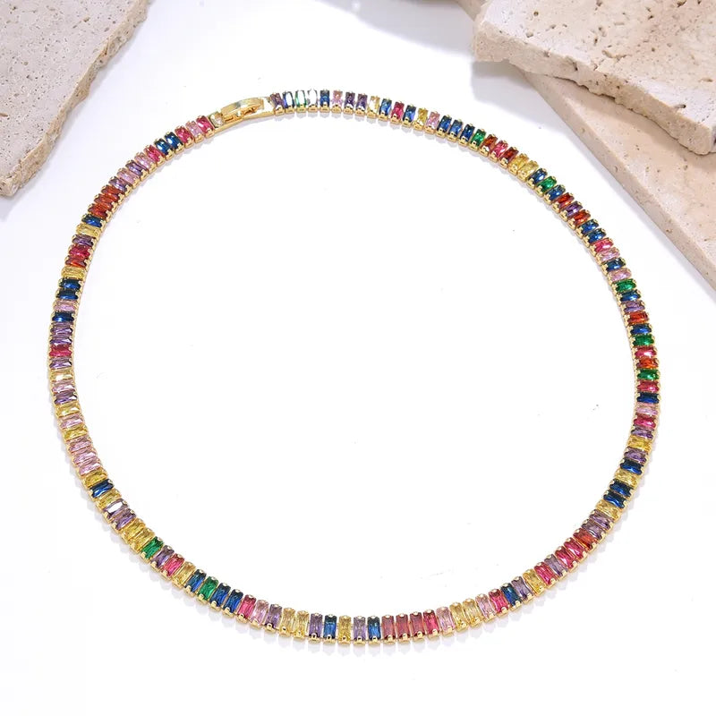 The Celine Geometric Ice Collar Necklace