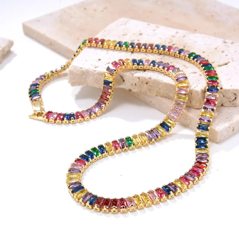 The Celine Geometric Ice Collar Necklace