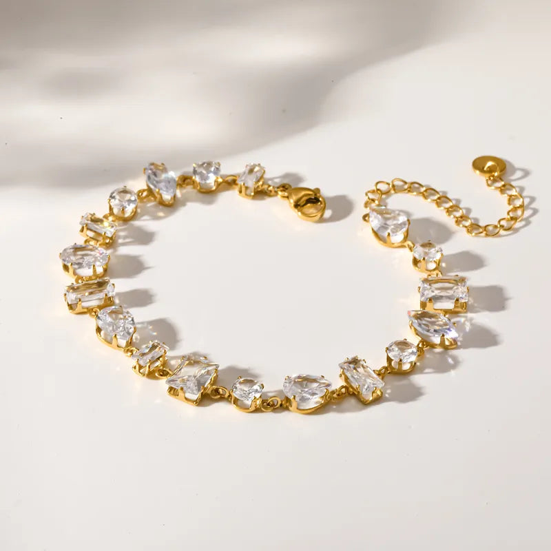 The Solis Geometric Crystal Drop Bracelet