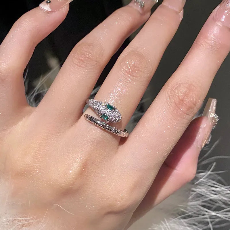 Serpentine Micro-Pavé Platinum Adjustable Band