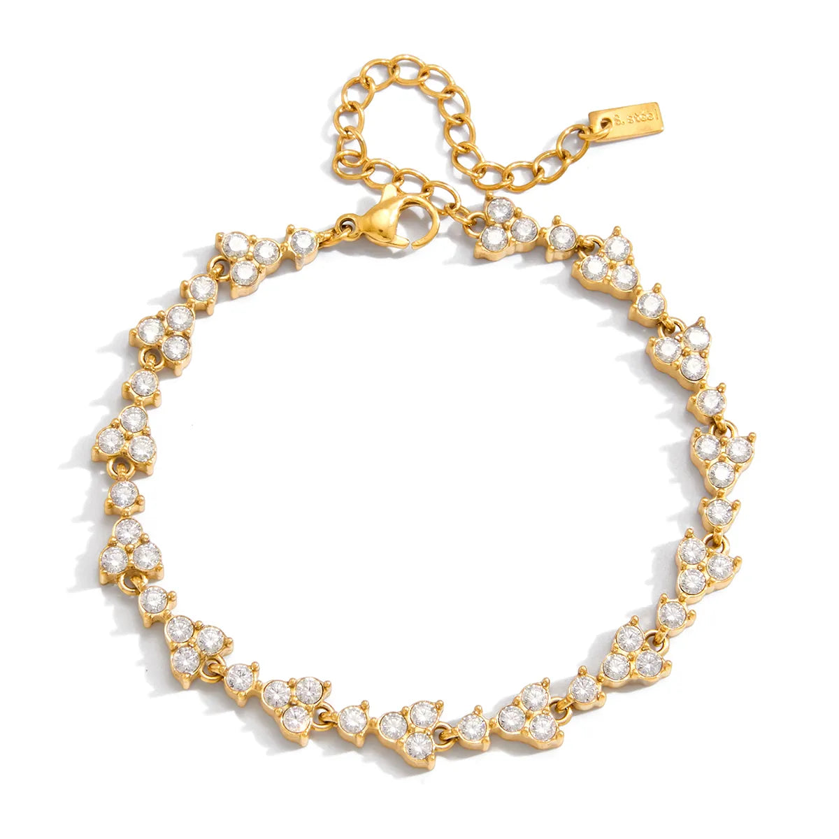 The Diamond-Cut Architectural Geometric Non-Tarnish Tennis Chain