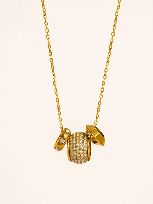 Énora 18K Gold Non-Tarnish Cz Bead Necklace
