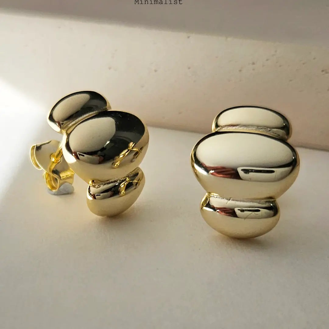Minimalist Puffy Earrings