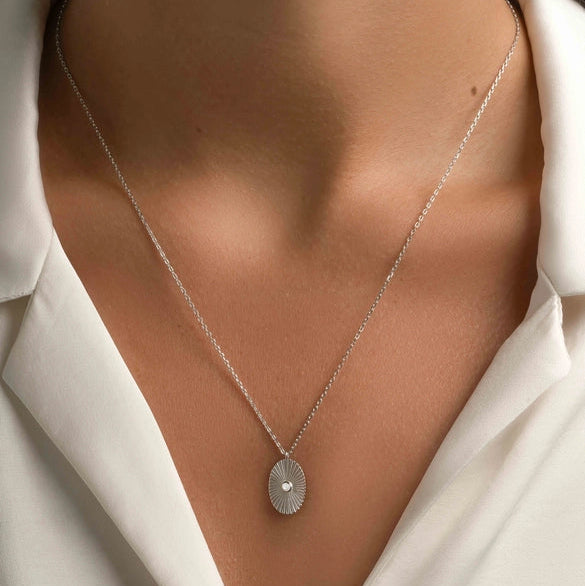Oval Medallion Necklace