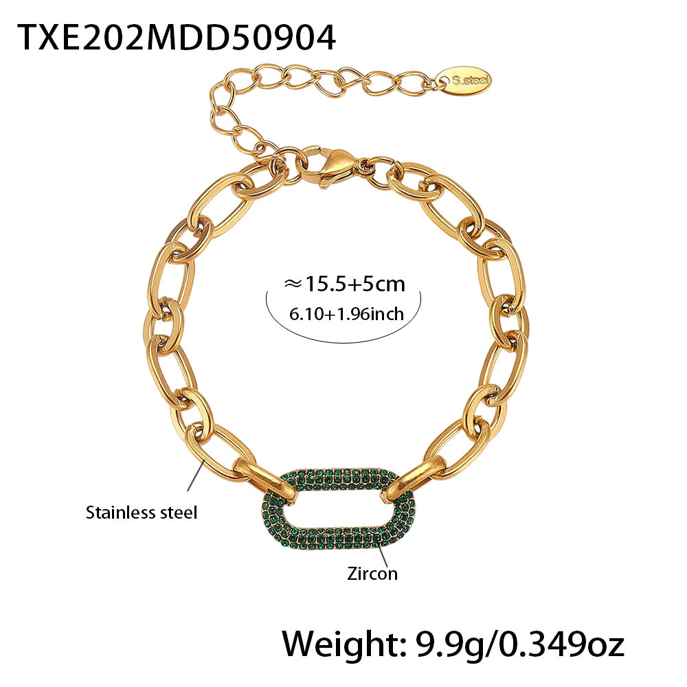Midnight Pavé Link Set - Necklace & Bracelet