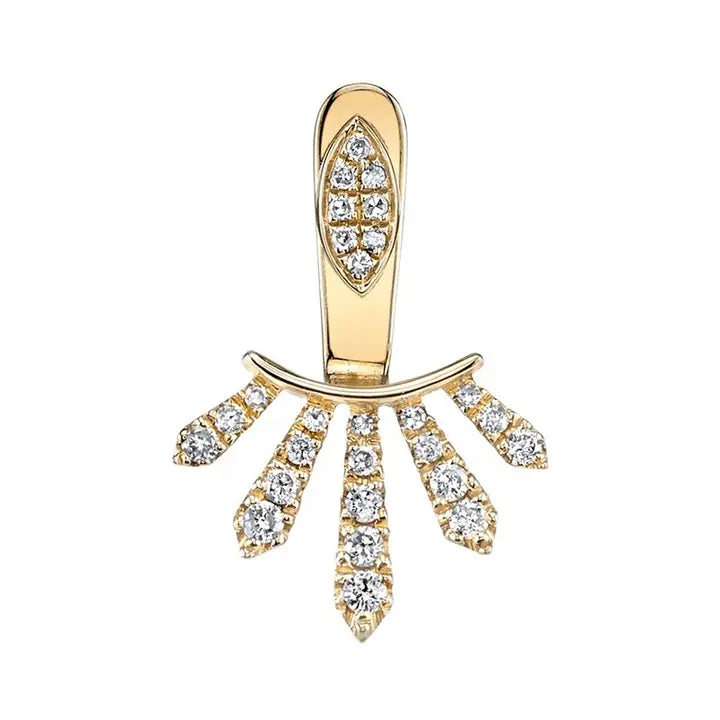 Edgy Marquise Crystal Fan Ear Jackets