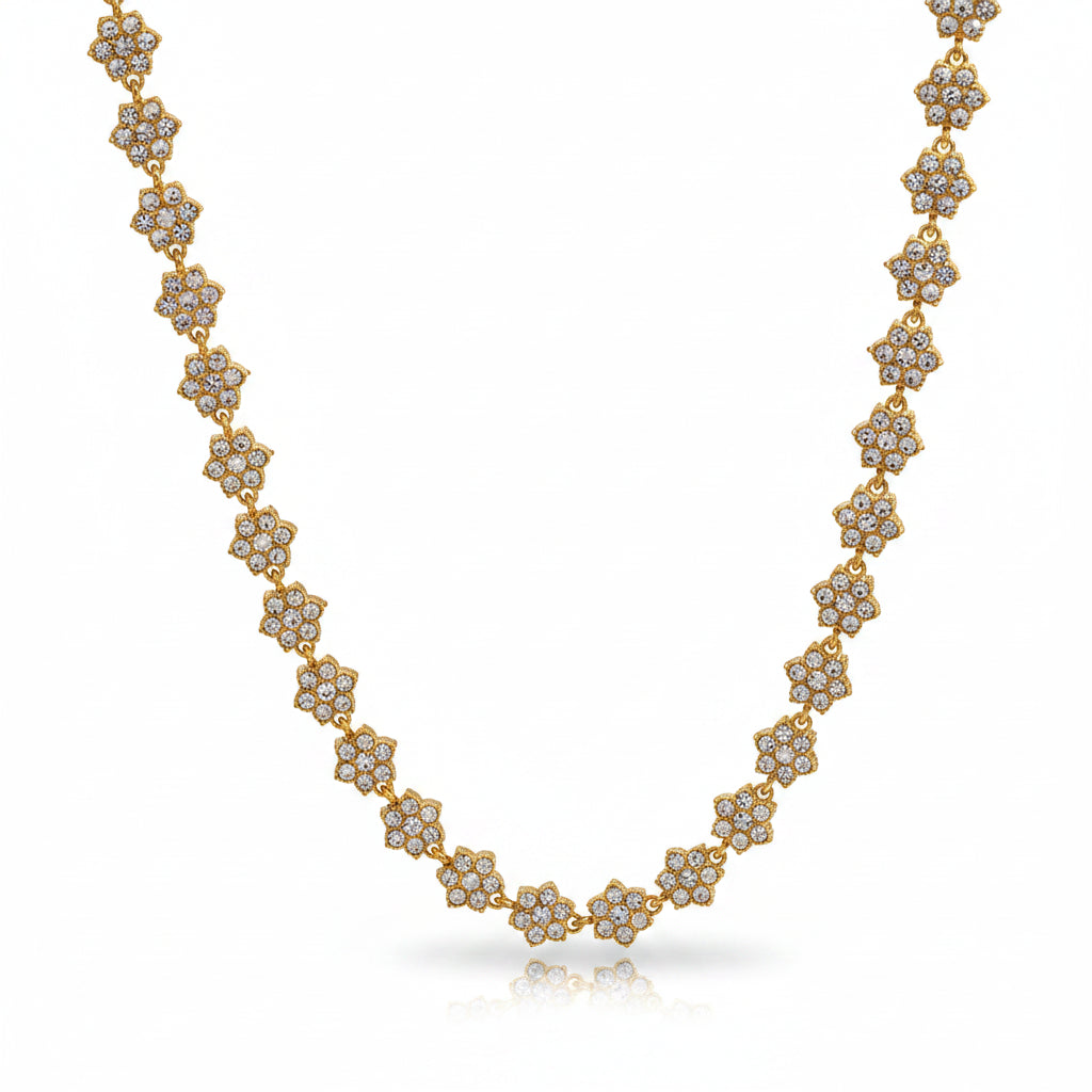 The Flora Rivieré Dual-Chain PVD Steel Necklace
