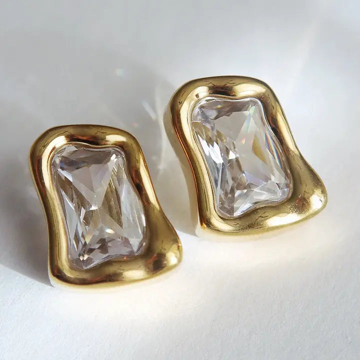 Kyla Earrings | Zirconia Statement Earrings