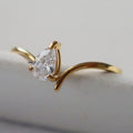 Selena Teardrop Ring | Zirconia Ring