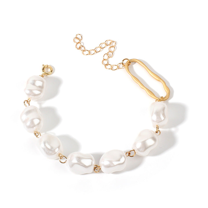 Artistic Freshwater Pearl Statement Bracelet